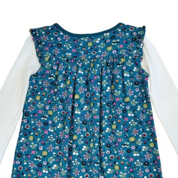 Tea Collection Blue Floral Dress Size 8 - Picture 5 of 5